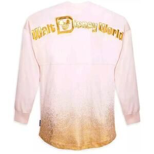 2021 Walt Disney World Spirit Jersey – Blush Pink with Gold Foil Logo Size Small